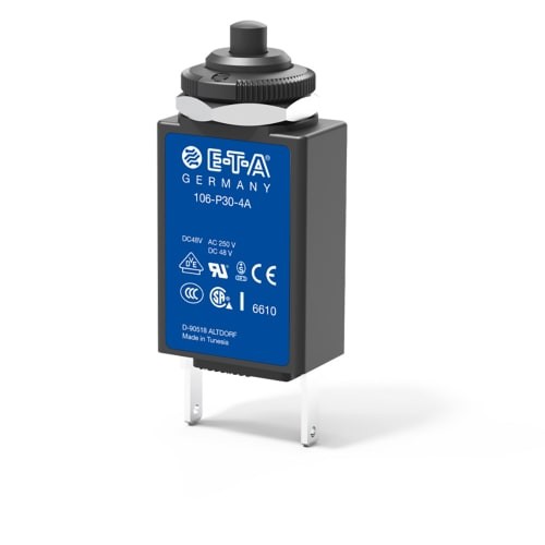 1PC ETA CIRCUIT PROTECTION 106-M2-P10-0.5A Circuit Breaker Thermal Push-to-Rese