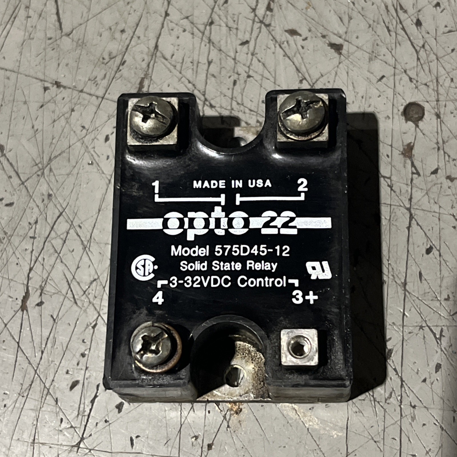 🔥OPTO 22 575D45-12 SOLID STATE RELAY 3-32VDC, Used Free Shipping🇺🇸