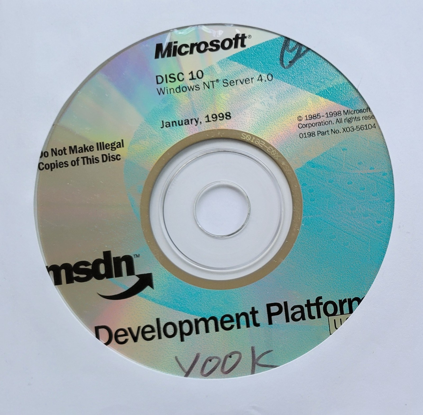 Vintage - Microsoft Windows NT Server 4.0 January, 1998