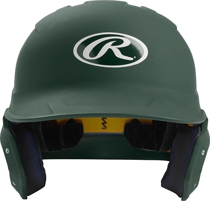 Rawlings MACH Baseball Batting Helmet (Matte Green)