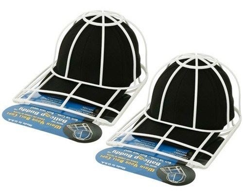 (2) BallCap Buddy Hat Cleaner Sport Curved Flat Bill Shaper Ball Cap Washer Snap