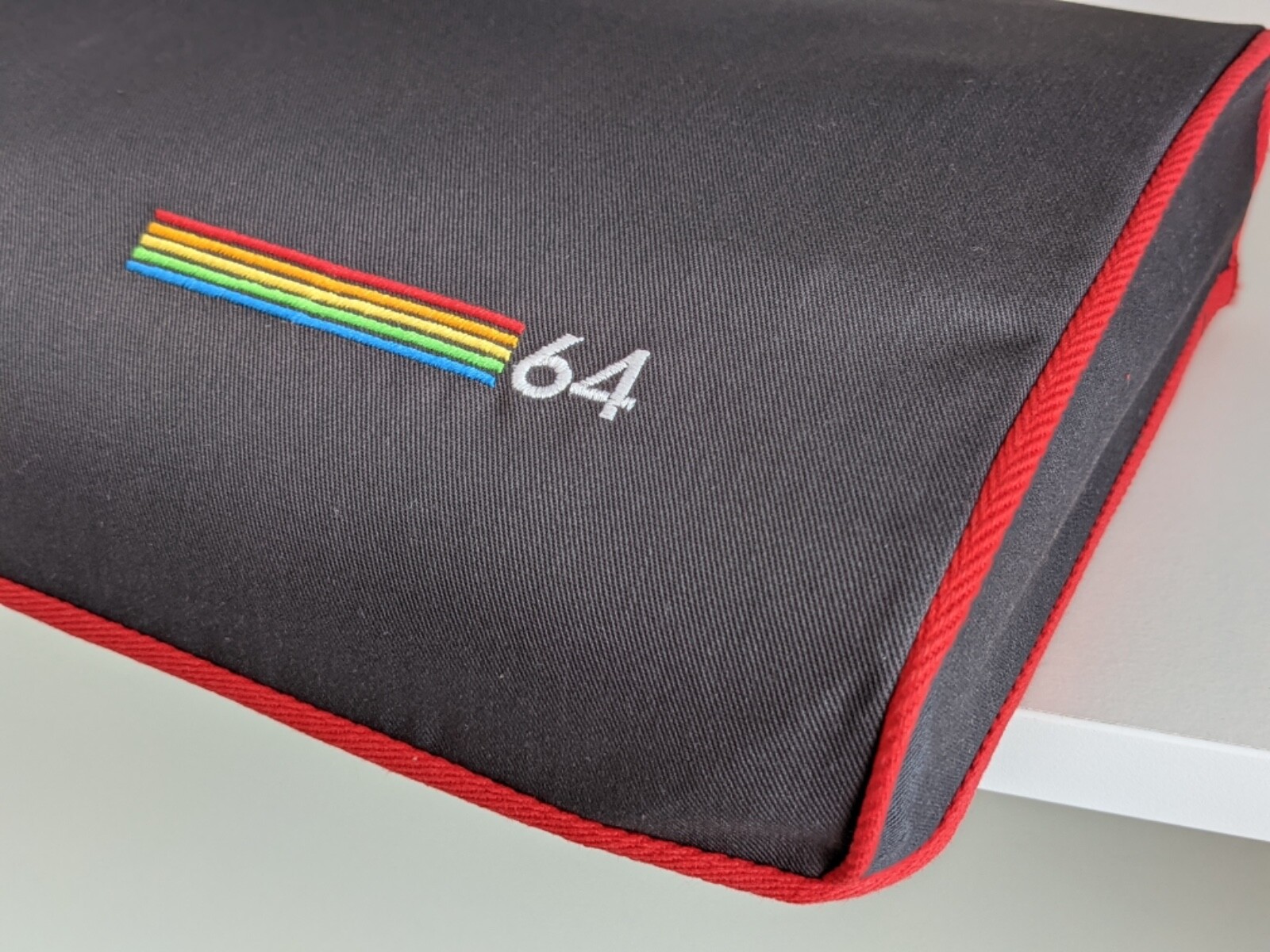 Dust cover compatible  with COMMODORE C64 BREADBIN  embroidered
