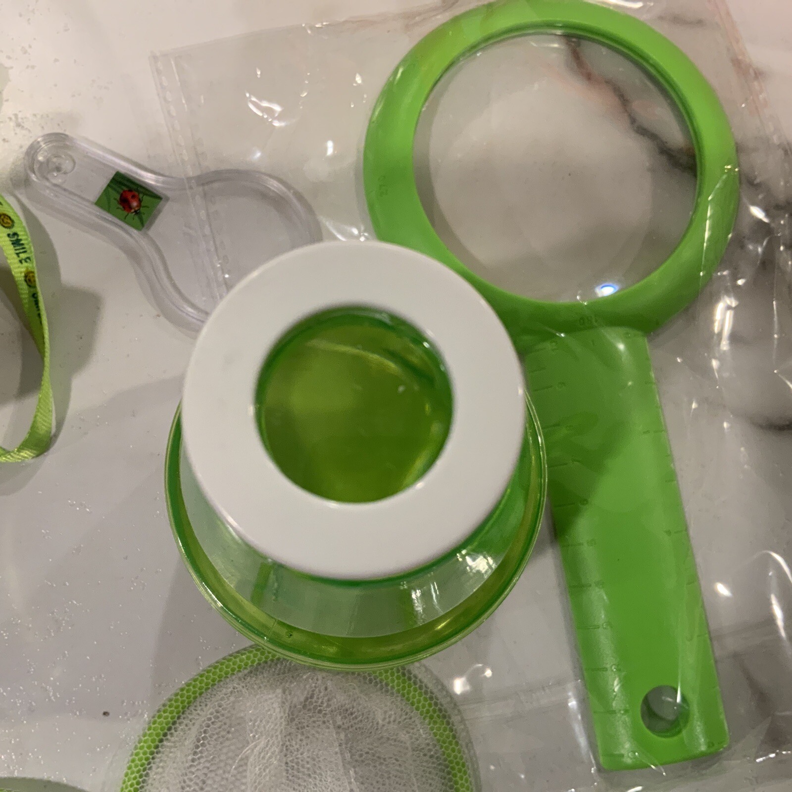 Kids Bug Catcher Kit Binoculars, Magnifying Glasses, Bug Container, Nets, Insect
