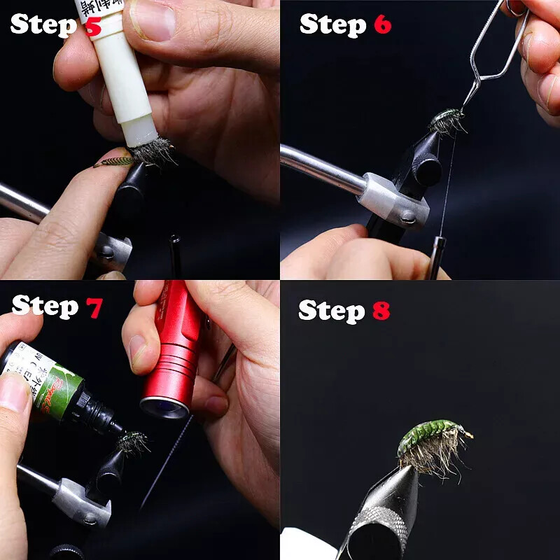160pcs Fly Tying Scud Gammarus Backs Set 4 Sizes Assorted Realistic Shrimp Backs