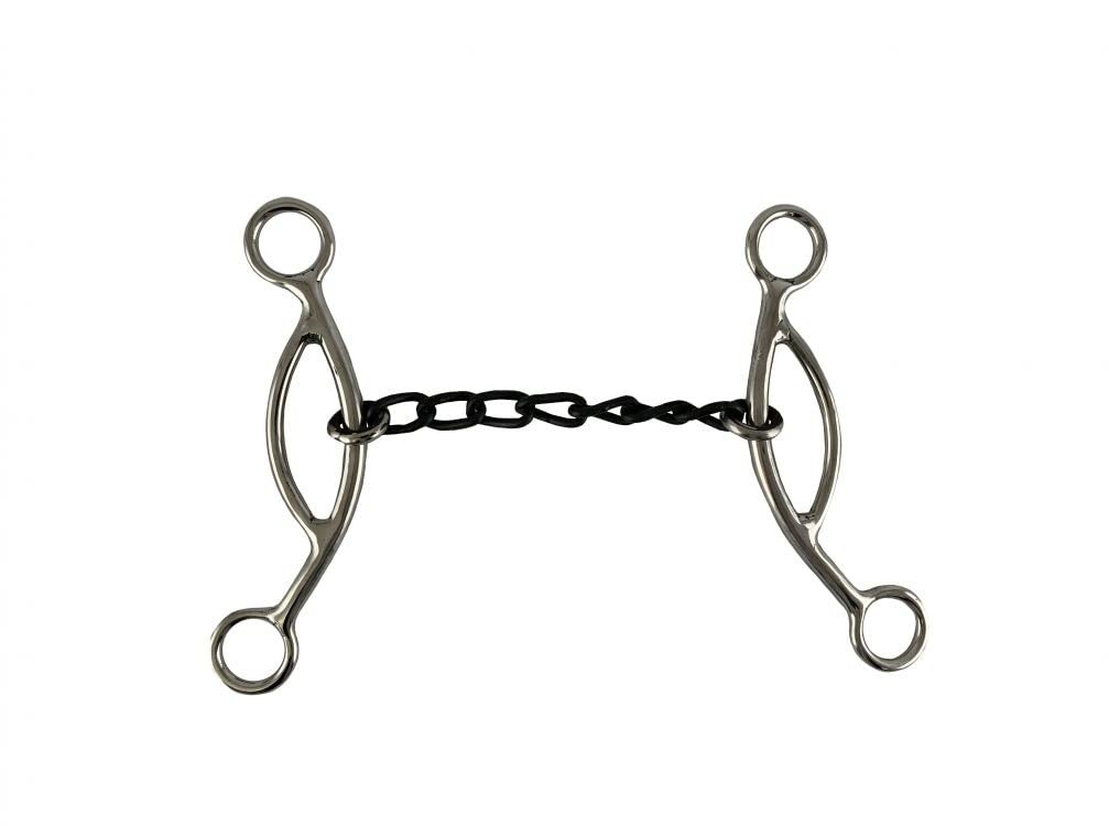 Showman Stainless Steel 5" Sweet Iron Chain Mouth Bit w/ Sliding Gag