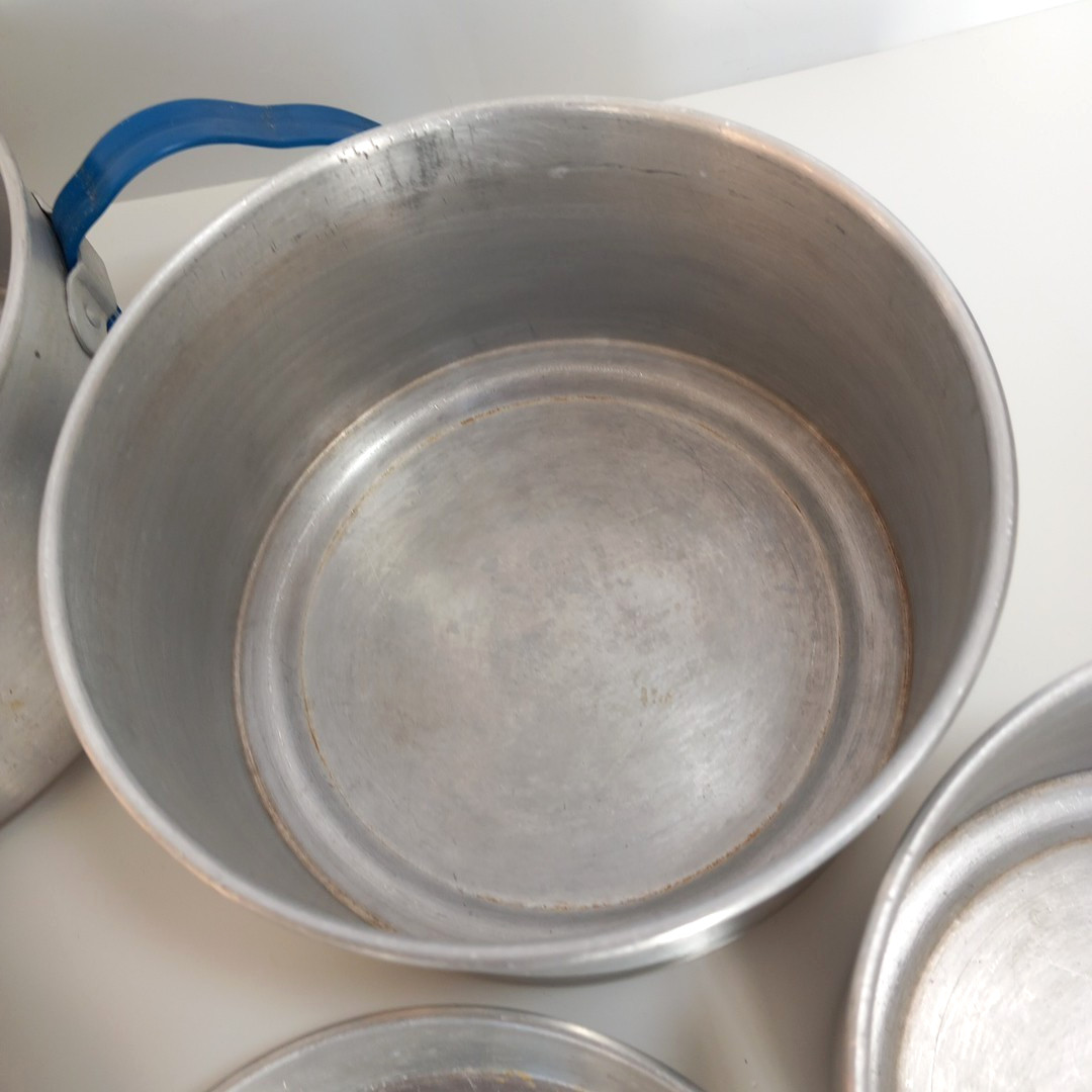 Vintage Mess Kit Aluminium Pots Camping Nesting Set 3
