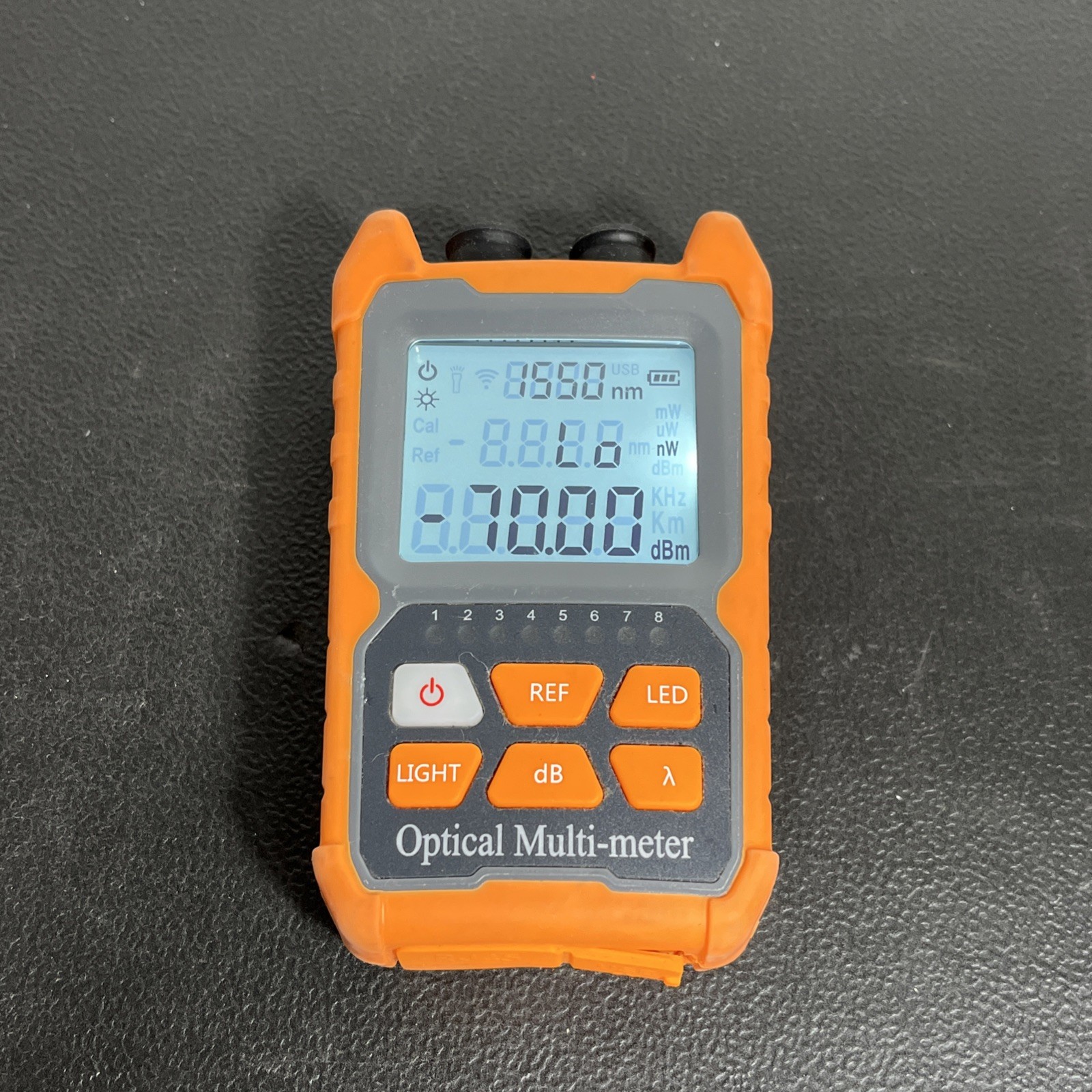 Optical Power Meter -70dbm/-50dbm OPM VFL RJ45 LED 4in1 Light attenuation tester