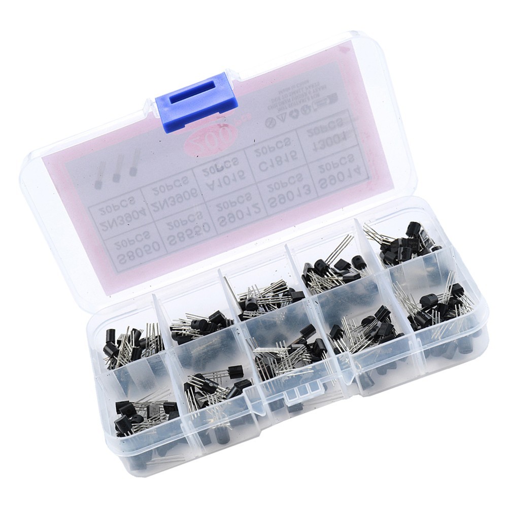 200PCS TO92 Transistors 10 Different Types 20PCS Each for Electronics DIY Work