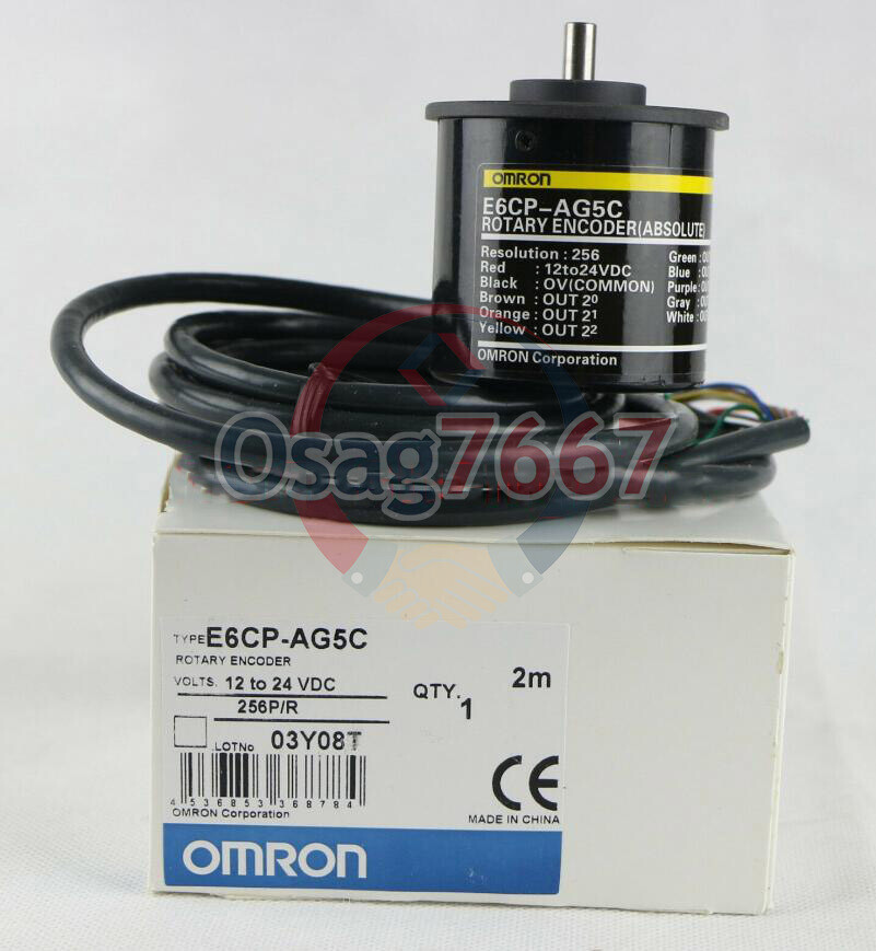 1PC New E6CP-AG5C OMRON Absolute Rotary Encoder 256P/R E6CPAG5C