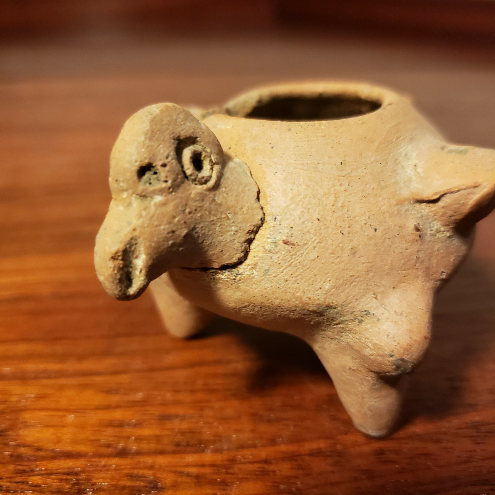 Pre-colombian pottery part of collection, mostly from Peru some from Mexico