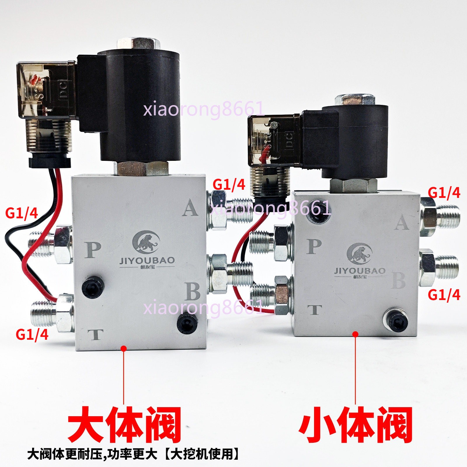Excavator Hydraulic Solenoid Valve 12V/24V Quick Change Connector Coil 13mm/16mm
