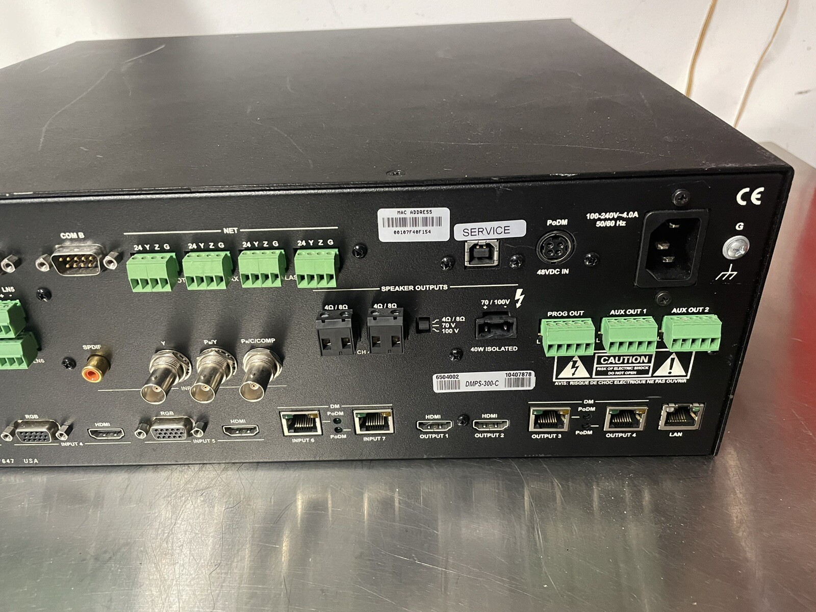Crestron DMPS3-300-C 3-Series Digital Media Presentation System Control Router