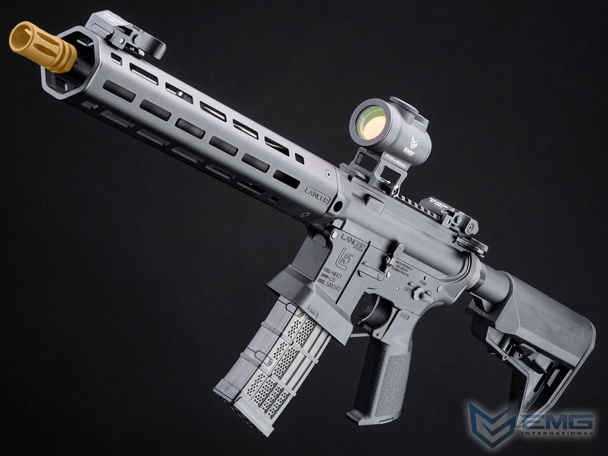 EMG Lancer Systems Licensed L15 Defense Airsoft AEG Rifle Black 8" Handguard