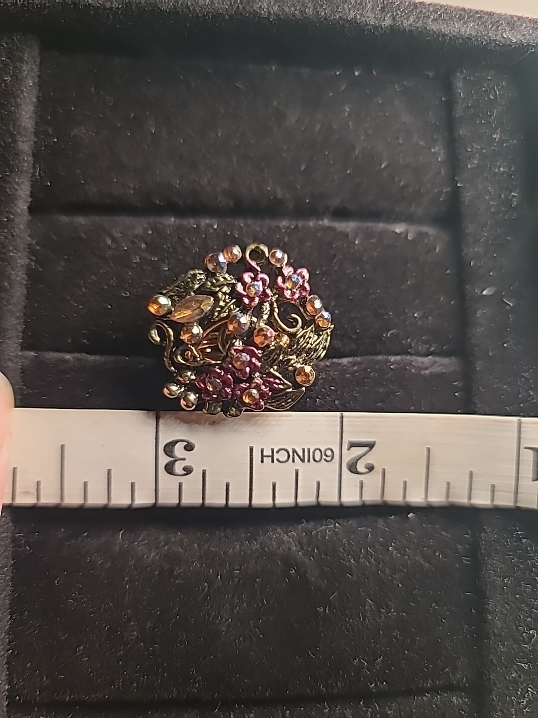 NEW Handmade Wire Wrapped Ring Goldtone Statement Beautiful Size 5