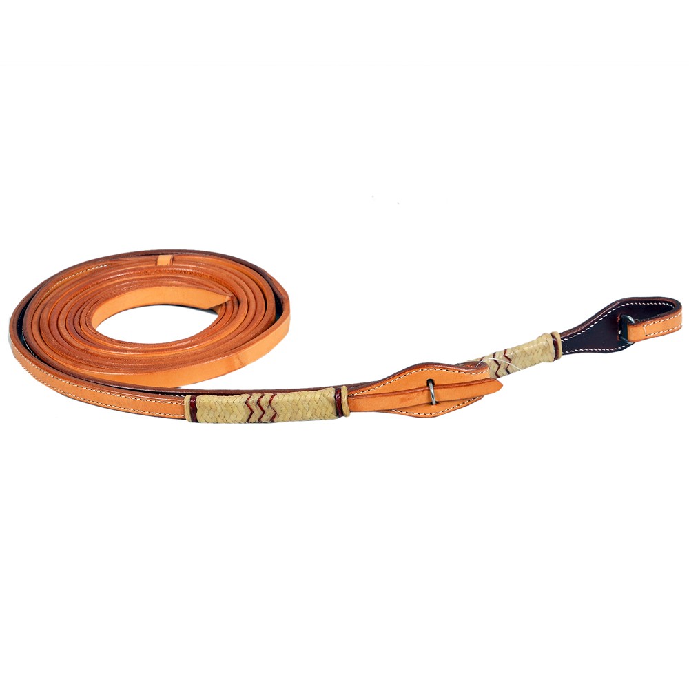BE Bar H Equine Western Horse 8ft Natural Rawhide Braiding American Leather