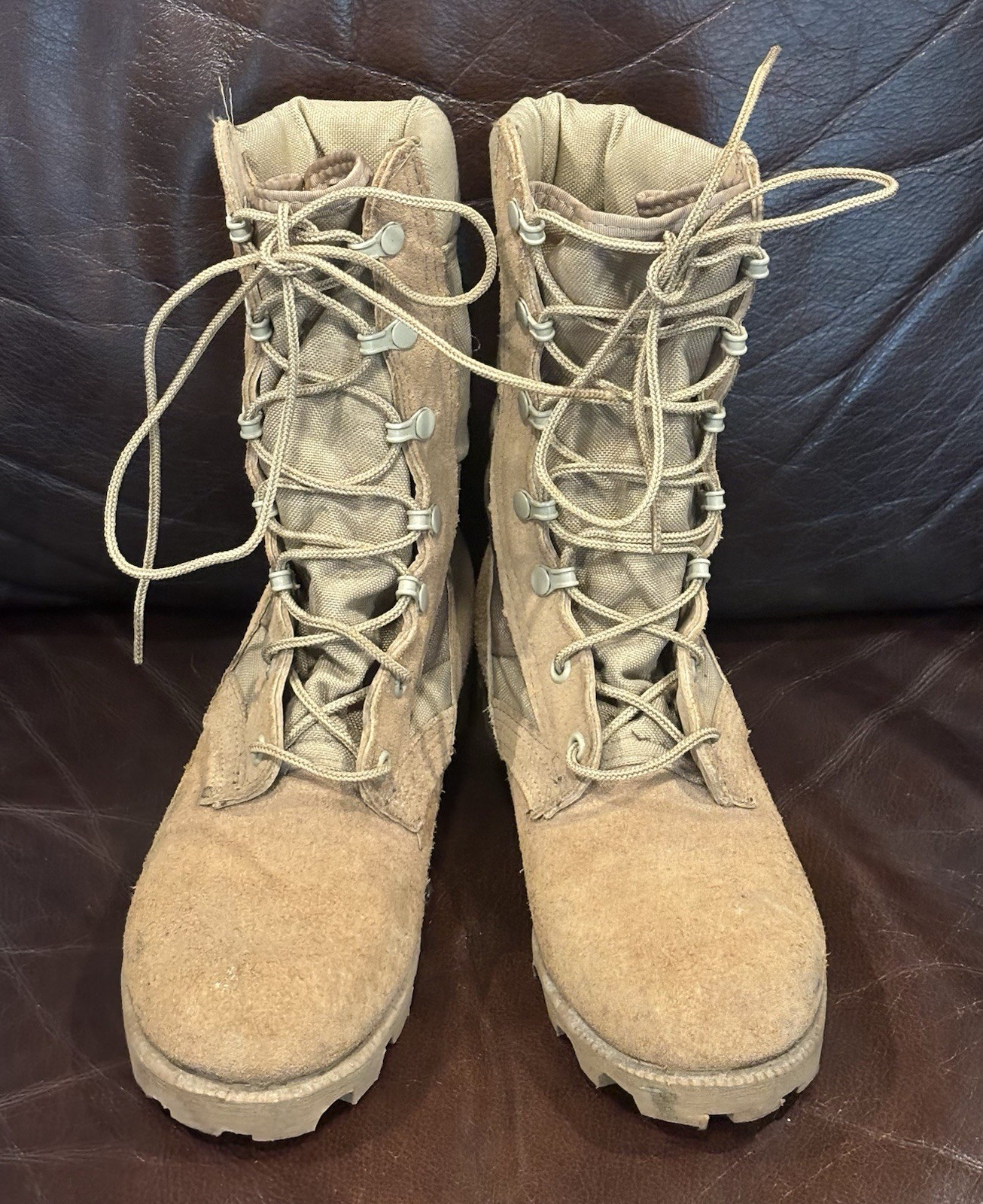 Vintage Altama American Military Gear Tan Desert Combat Boots Size 4 1/2 Wide