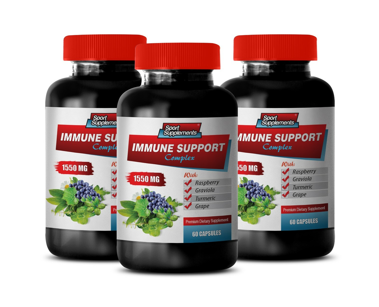 antioxidant boost powder - IMMUNE SUPPORT COMPLEX - graviola capsules 3B