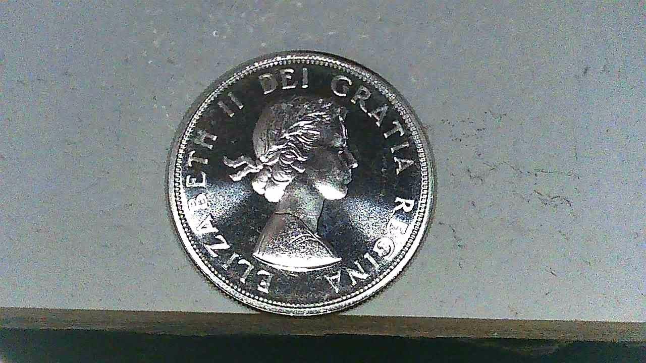 1964 Canada Missing Dot at TS 80% Silver Dollar. Very High Grade,