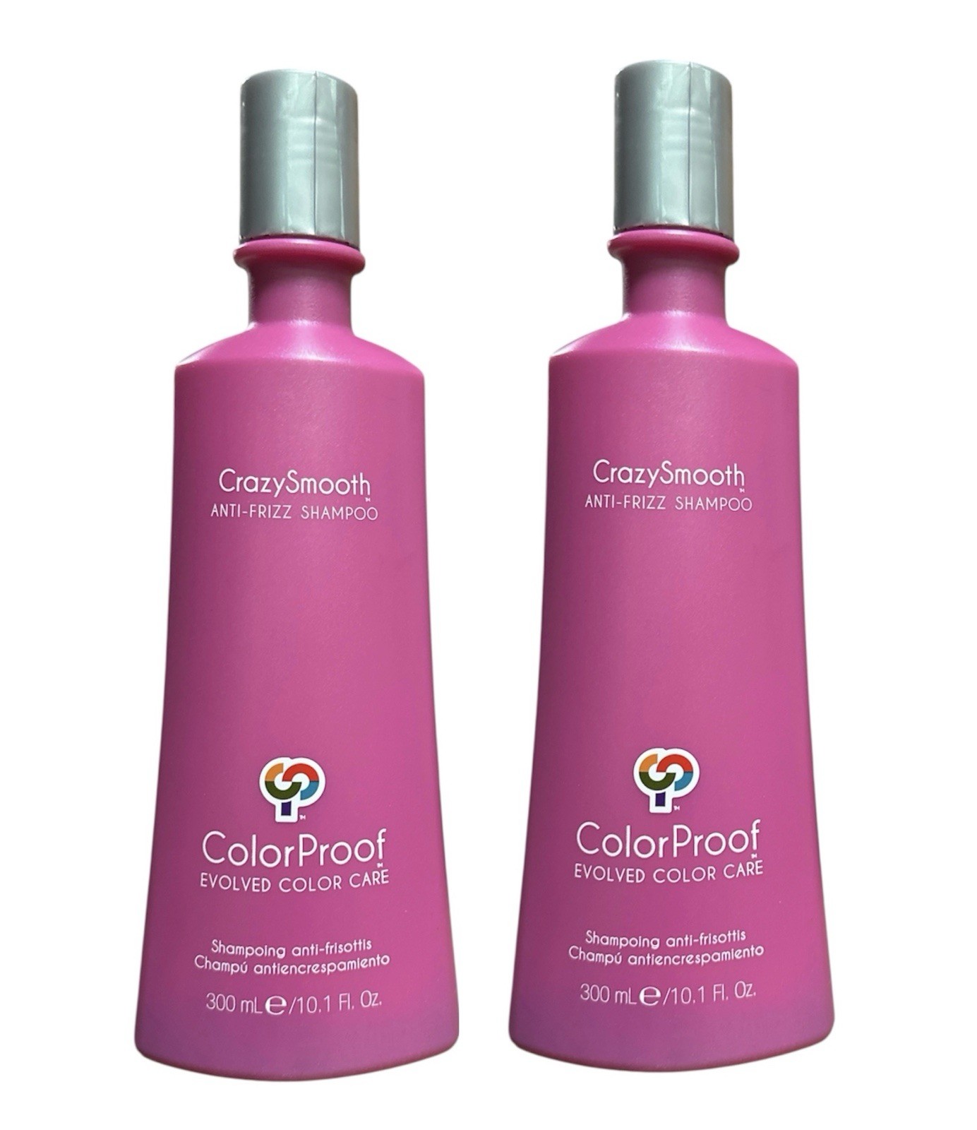 COLORPROOF Crazy Smooth Anti-Frizz Shampoo 10.1 fl oz (Pack of 2)