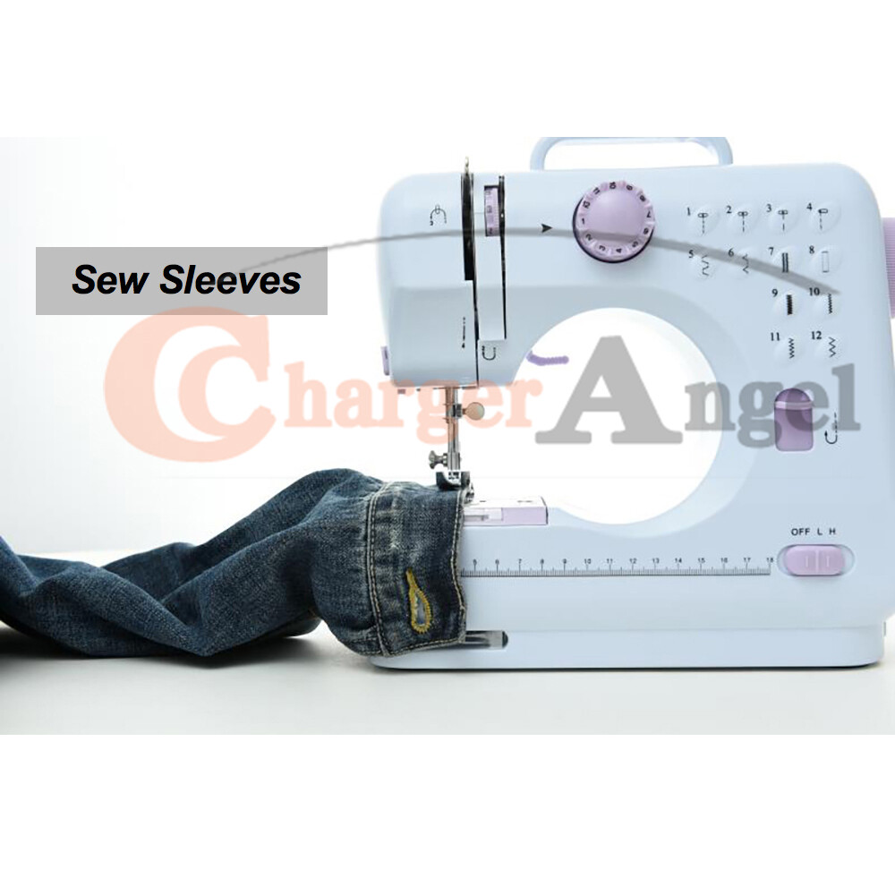 Household Sewing Machine,Free-Arm Sewing Machine w/Expansion Platform 12 Stitche