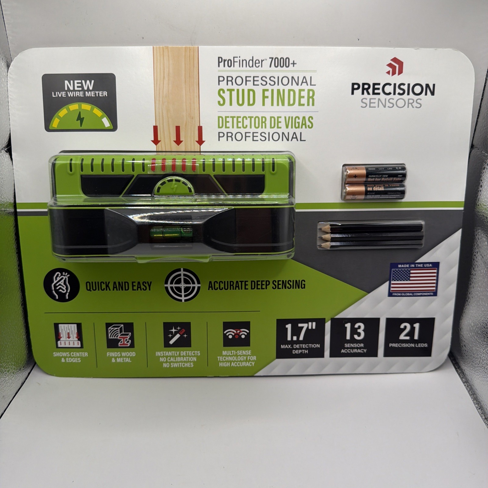 PRECISION  PROFINDER 7000+ PROFESSIONAL STUD FINDER BRAND NEW IN PACKAGE 5