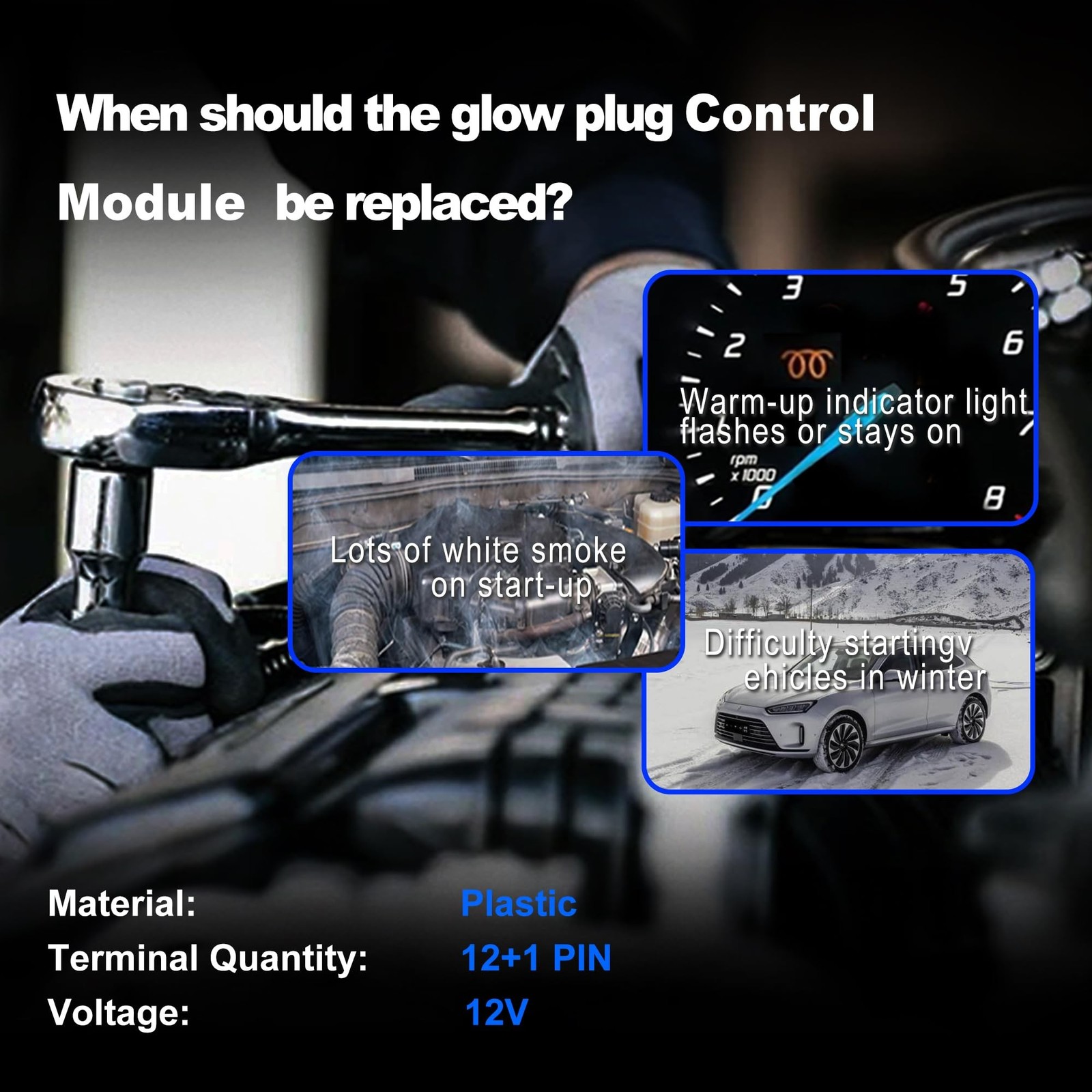 AITKEN Diesel Glow Plug Controller 97379635 Compatible Chevy Tahoe For Chevro...