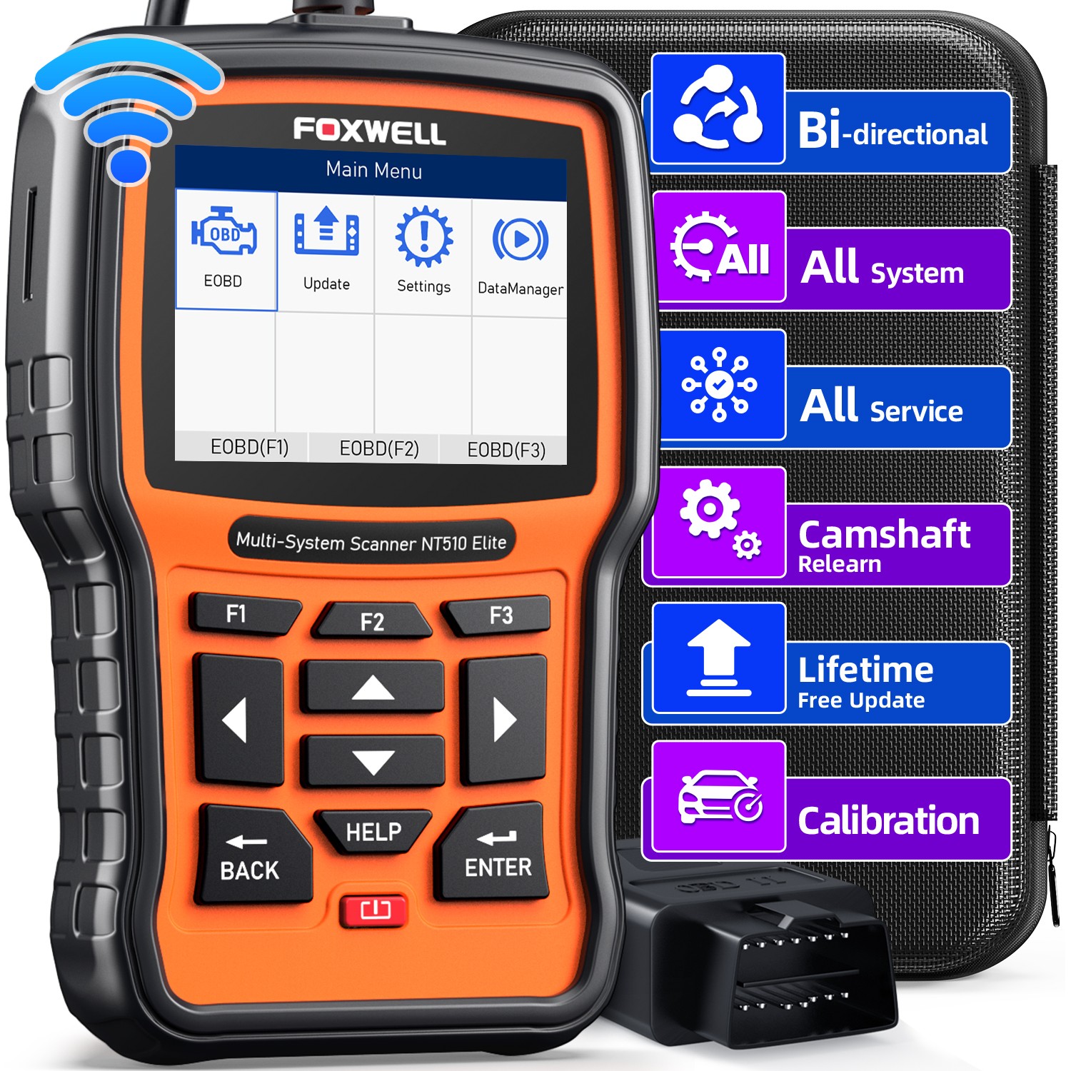 Foxwell NT510 Elite for GM Cadillac Bidirectional Car Scanner Diagnostic Tool