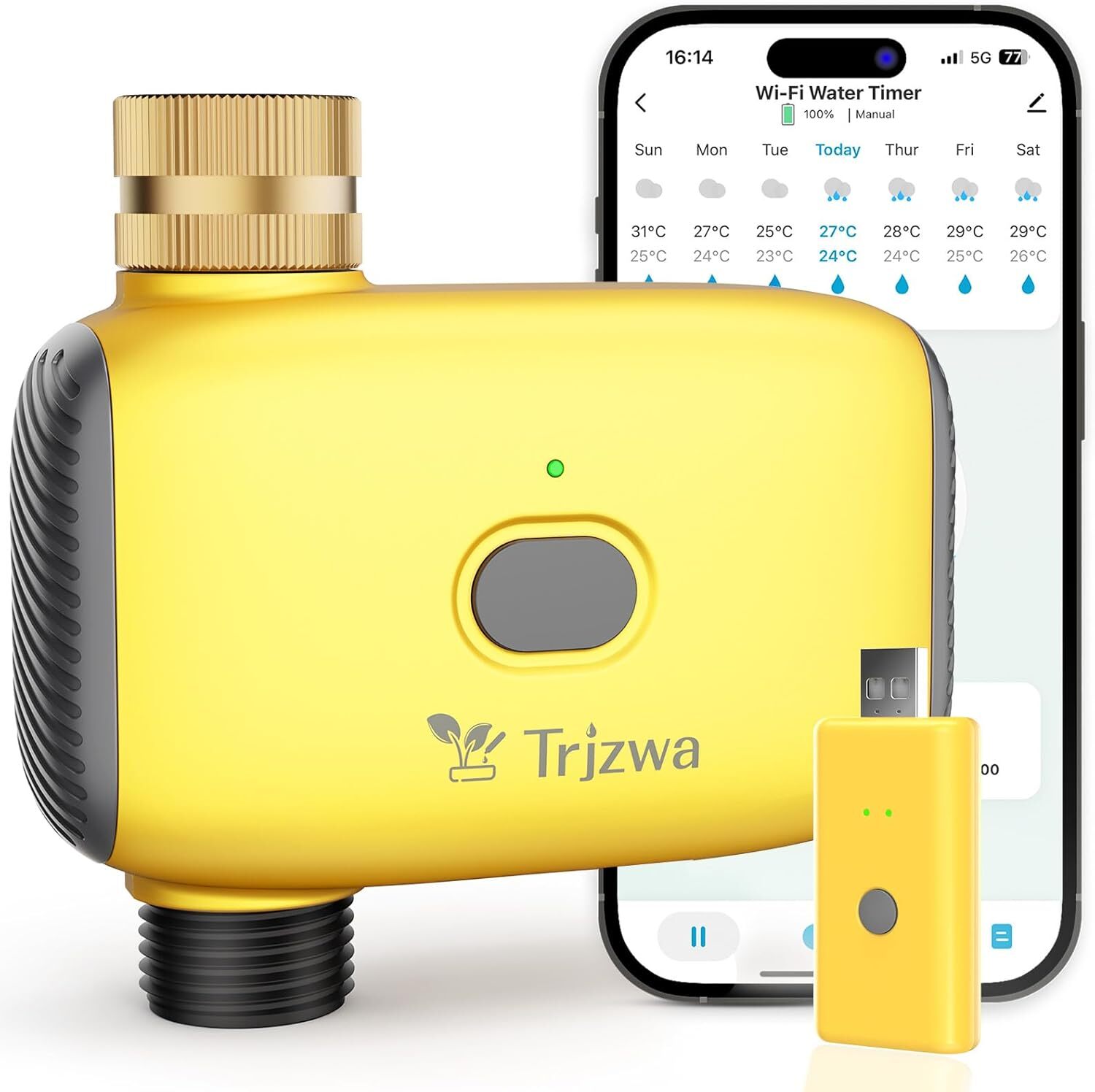 WiFi Smart Water Valve for Garden Irrigation System with Rain Delay Function