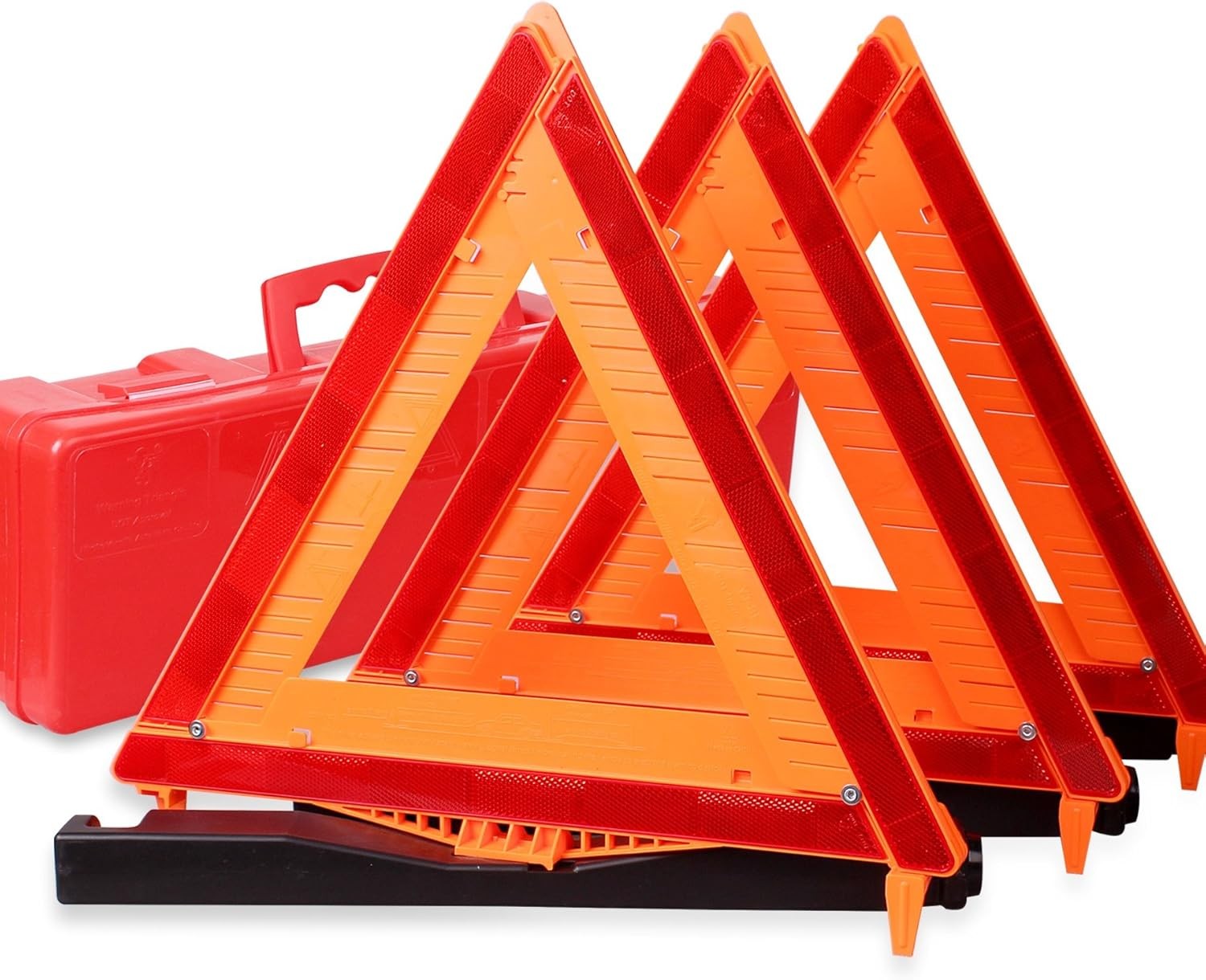 3 Pack DOT United States FMVSS 571 125 Reflective Warning Road Safety Triangle