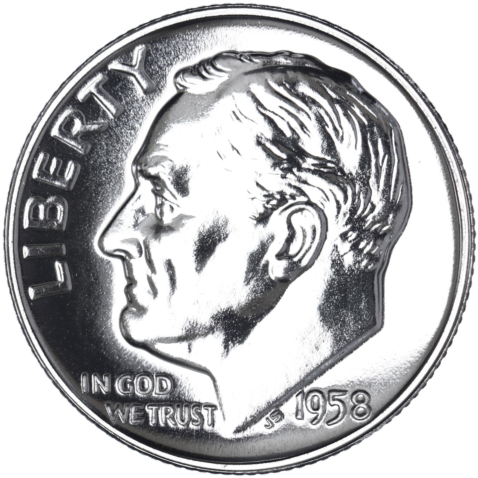 1958 (P) Roosevelt Dime Gem Proof 90% Silver