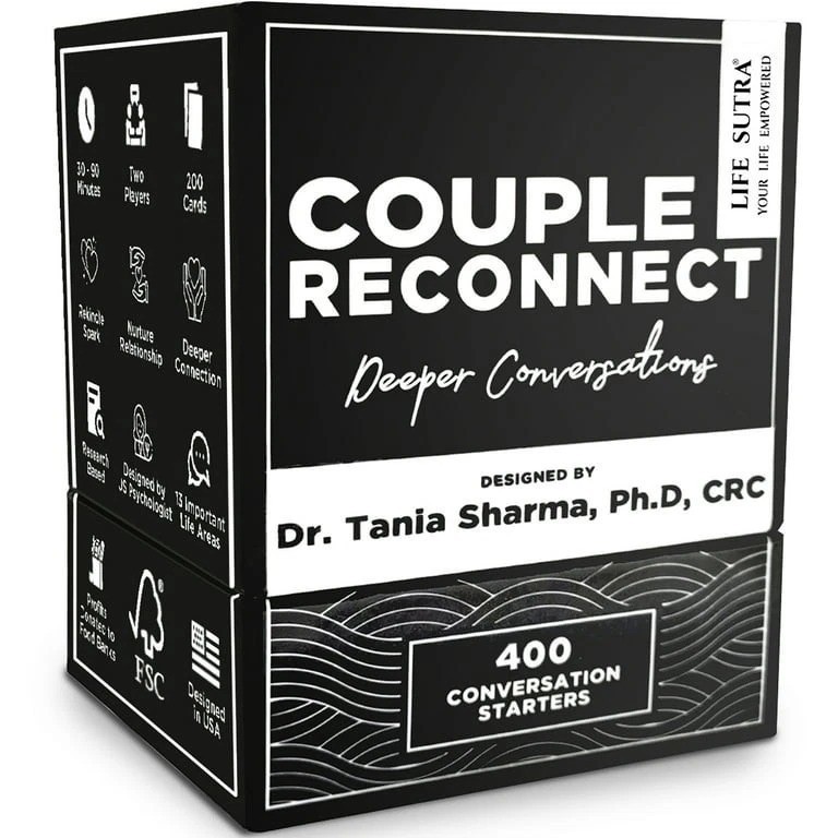 LIFE SUTRA Couples Reconnect Games Date Night Ideas 400 Conversation Cards