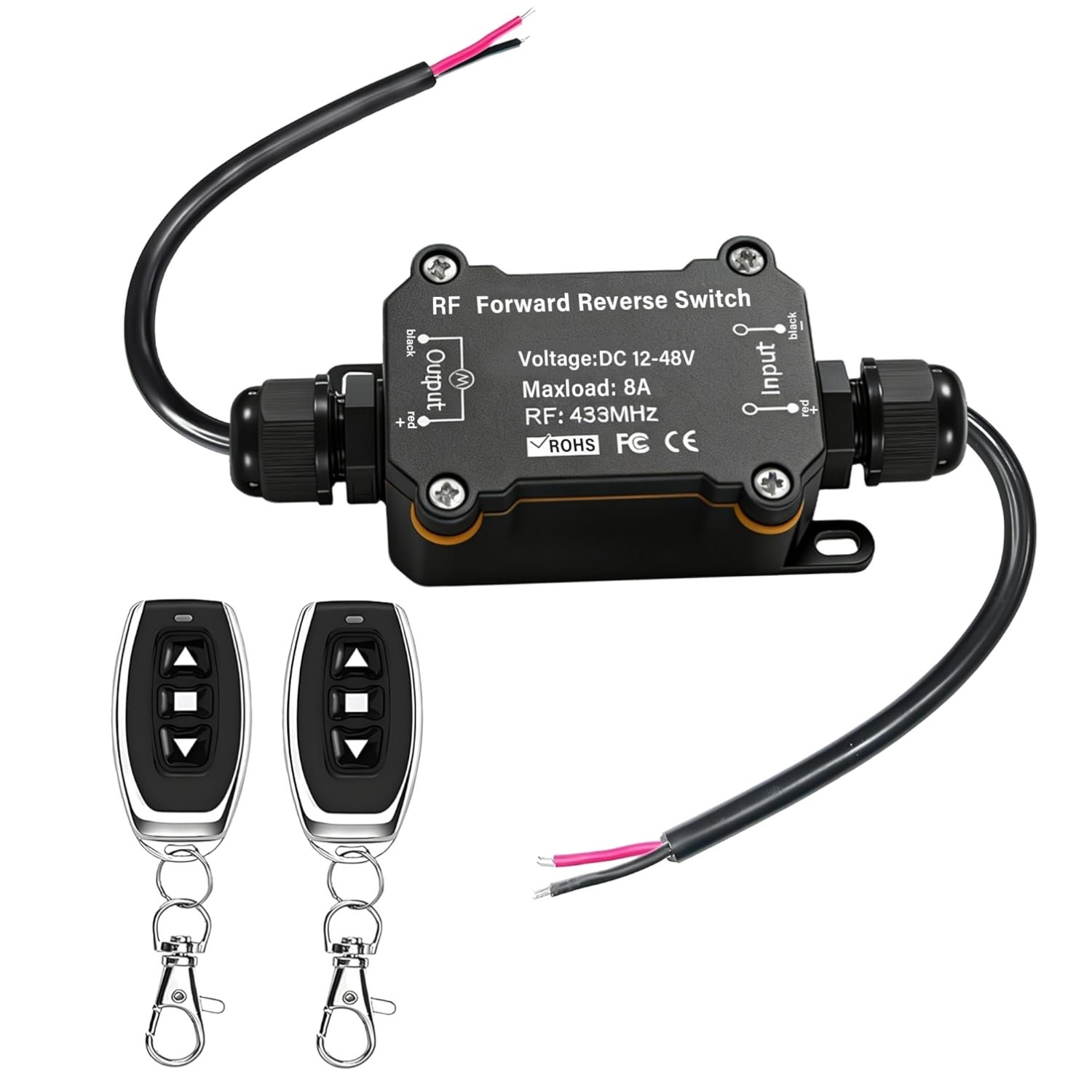 165ft Wireless Remote Control Switch for 12V-48V Actuators - Waterproof Design
