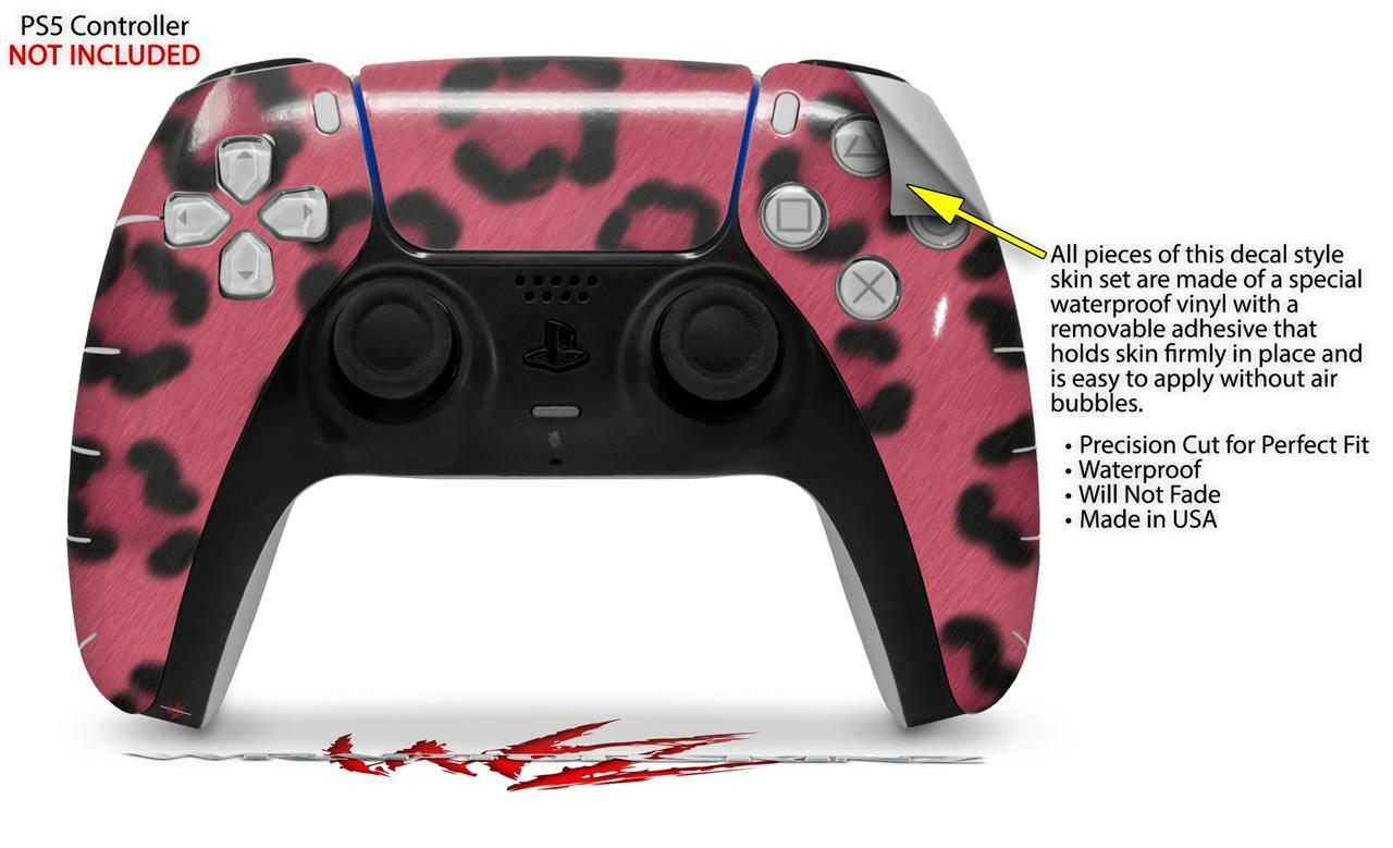 Skin Sony PS5 Controller Leopard Skin Pink