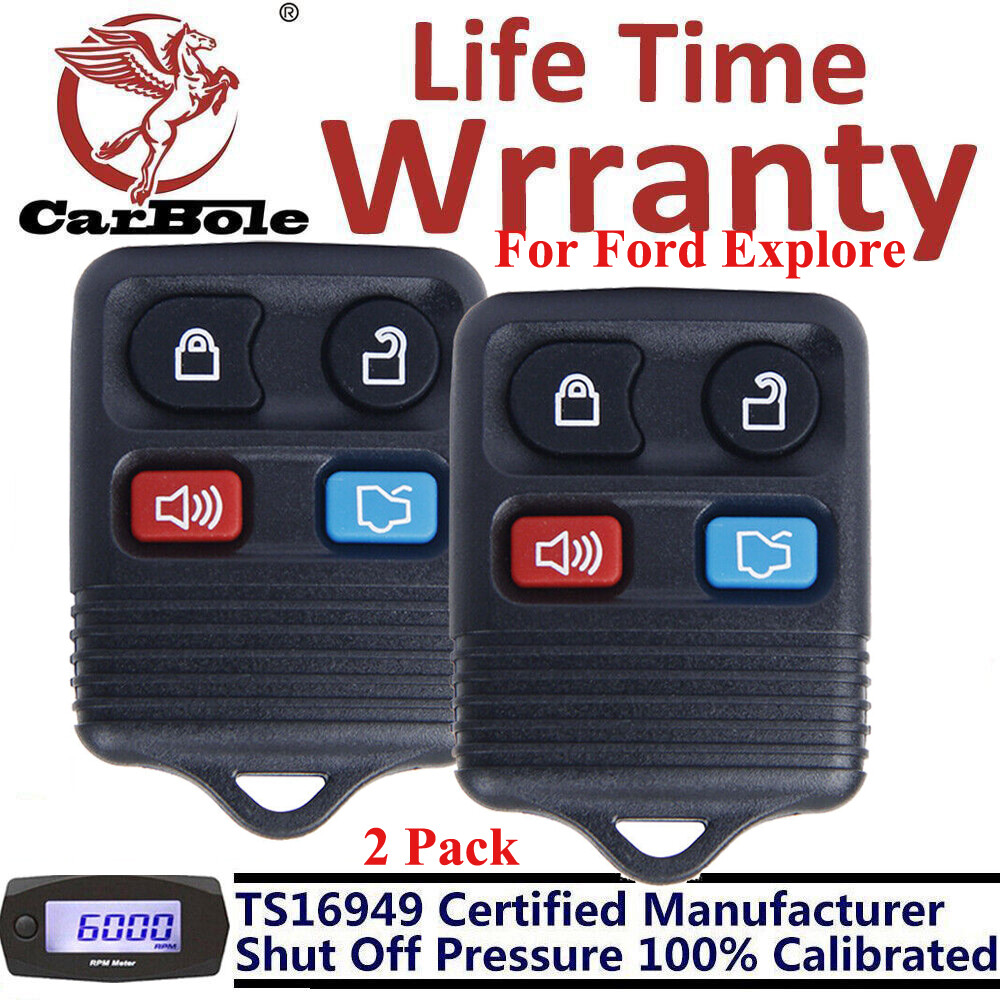 2Pcs 4 Botton Remote Key Case Replace Ford Lincoln Mercury CWTWB1U212 CWTWB1U322