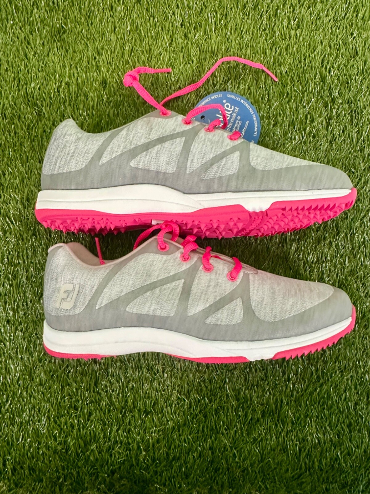 New in Box Footjoy Women's Leisure Golf shoe, White/Pink, #92903