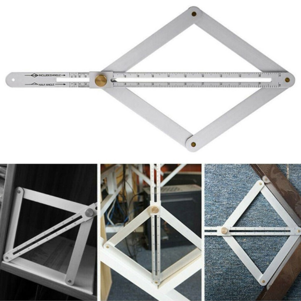 Protractor Square Protractor Measurements Multi-Angle Stainless Steel Tool