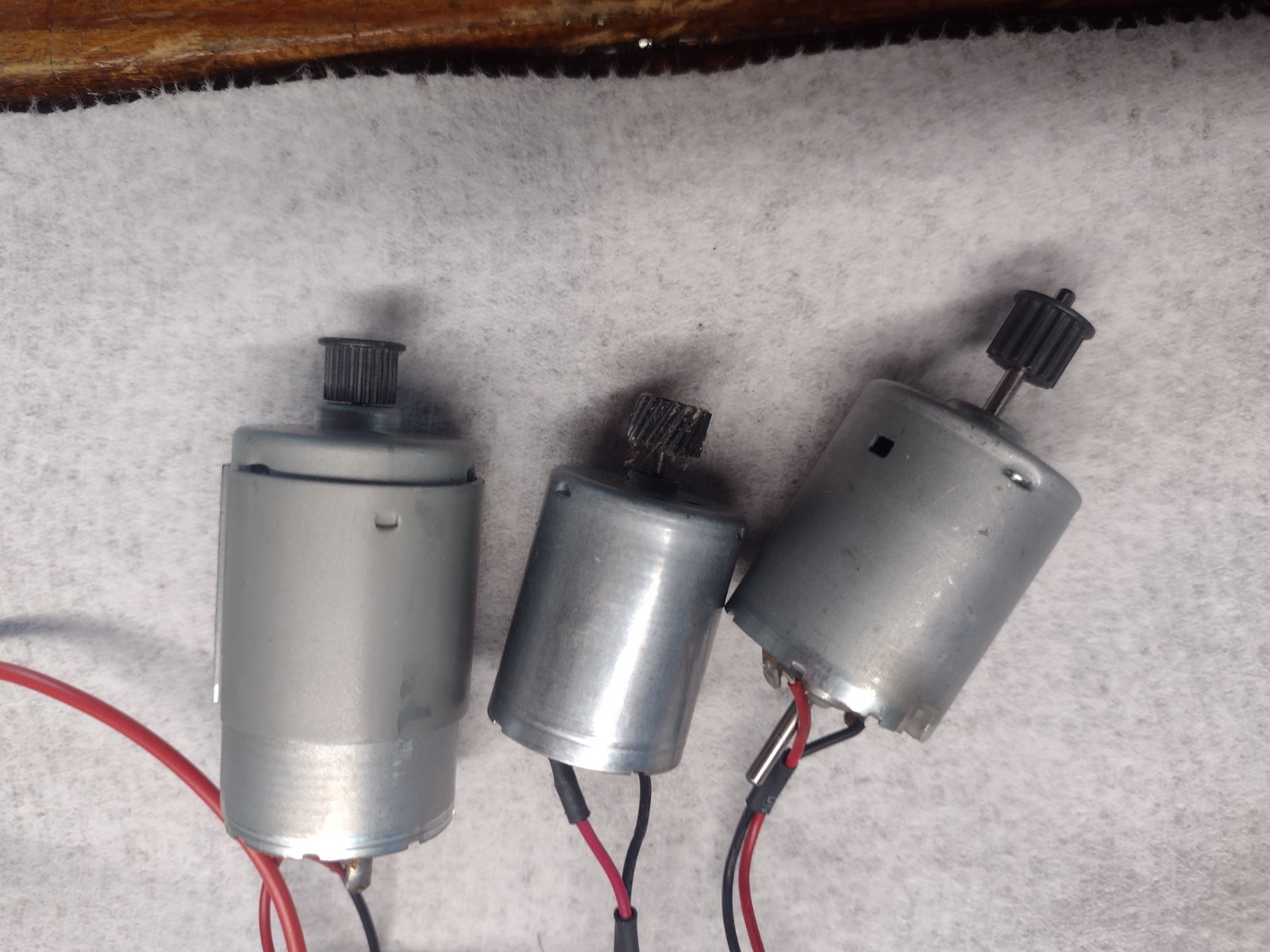 Steampunk  - Group Of Three Small DC Motors - All Work As Designed - Watch Video