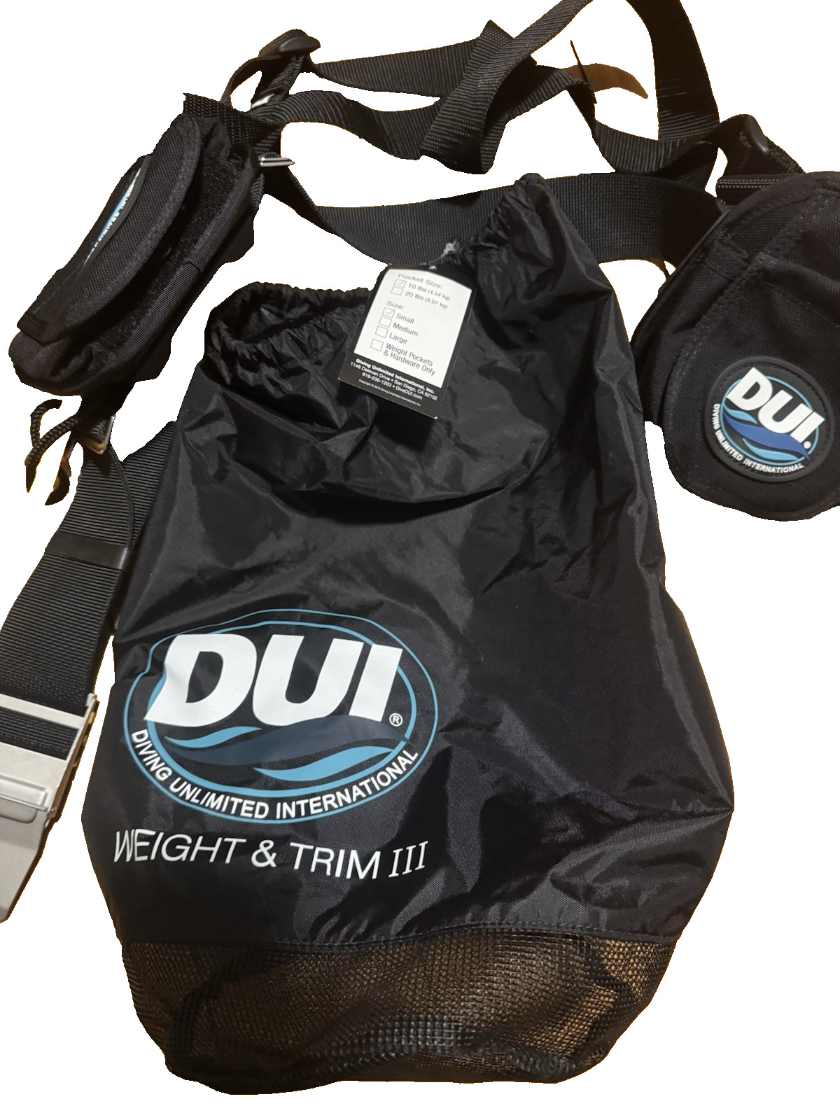 NEW NWT DUI Weight & Trim III Small Pocket Size Small 10lbs SKU: 280140