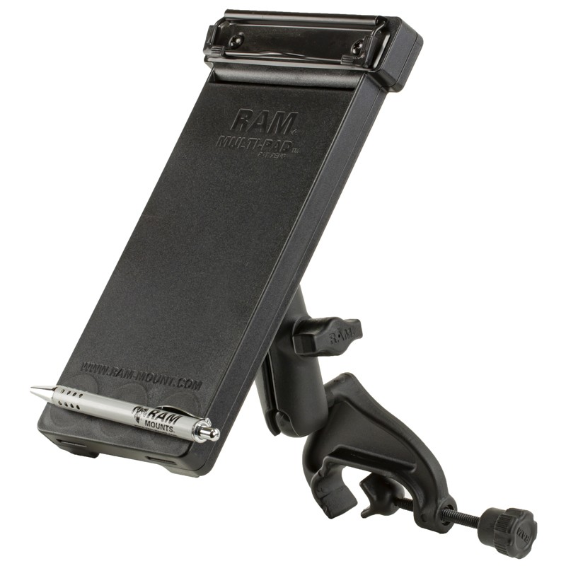 RAM Yoke Clamp Mount with  Multi-Pad Universal Notepad Holder  RAM-B-121-MP1U
