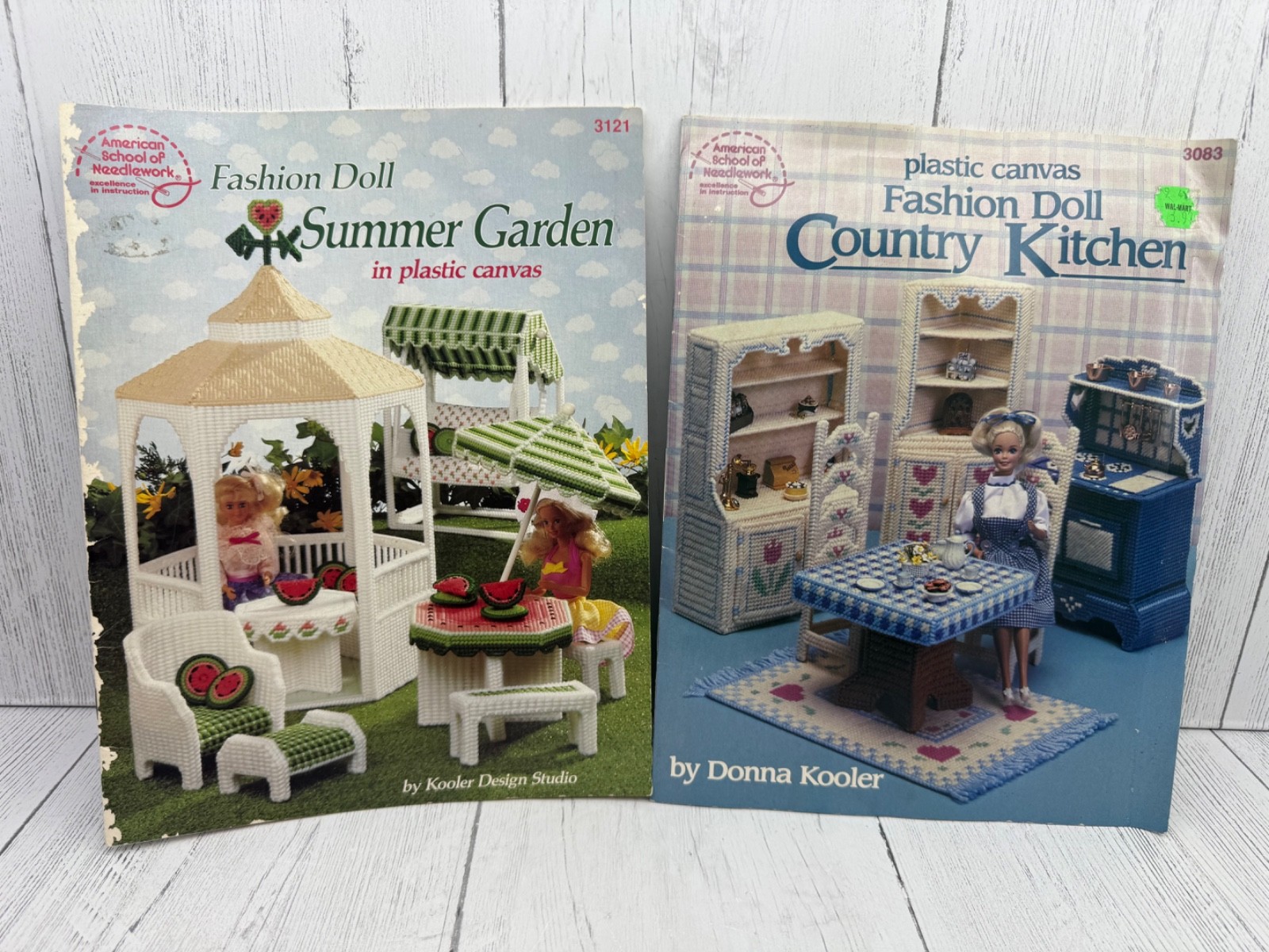 Plastic Canvas Fashion Doll Country Kitchen Summer Garden Patterns Donna Kooler