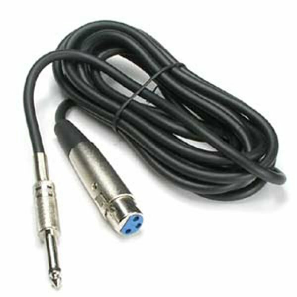 6FT XLR 3 Pin Female to 6.35mm 1/4" Mono Male Mic Microphone Audio Cable Cord