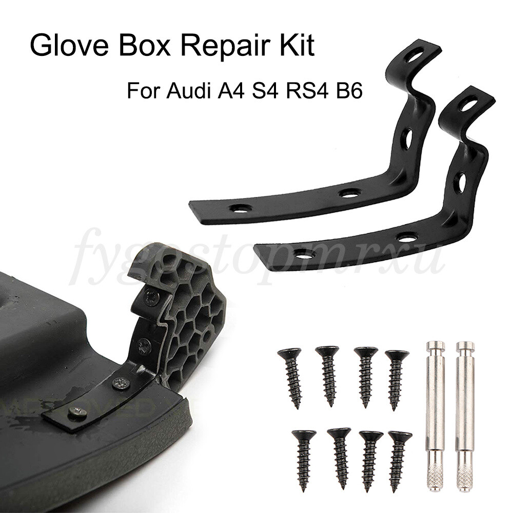 Glove Box Lid Hinge Snapped Repair Fix Kit Brackets For Audi A4 S4 B6 RS4 B7