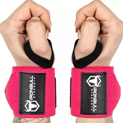 Wrist Wraps for Weightlifting (USPA & IPL Approved) - 18” Premium Neon Pink