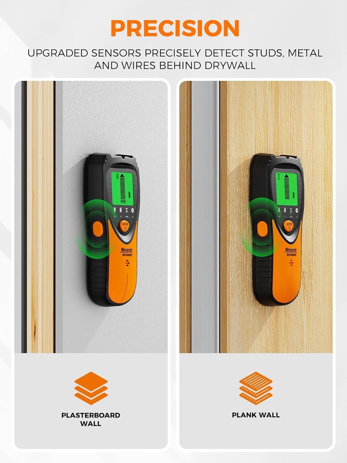 Electronic Stud Finder with LCD Display & Audio Alerts for Home Improvement