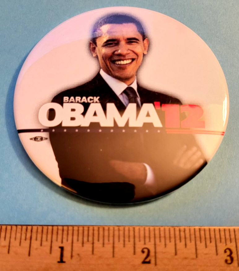 2012 Obama Presidential Campaign Pin-- Max Hobbs Co. 3" OV396