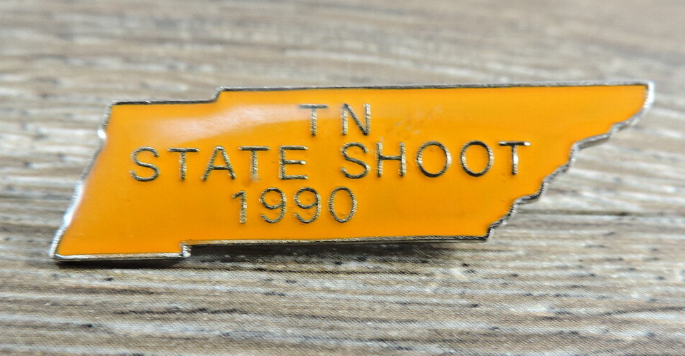 Tennessee State Trap Shoot 1990 Pin 3/8"x1 1/2"
