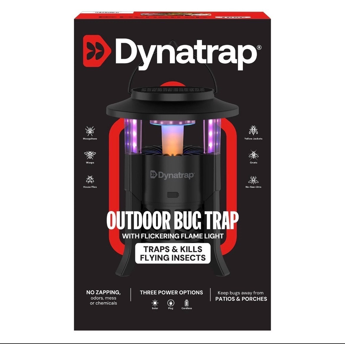 Dynatrap Solar Outdoor Bug Trap #4126 Traps & Kills Flying Insects NEW