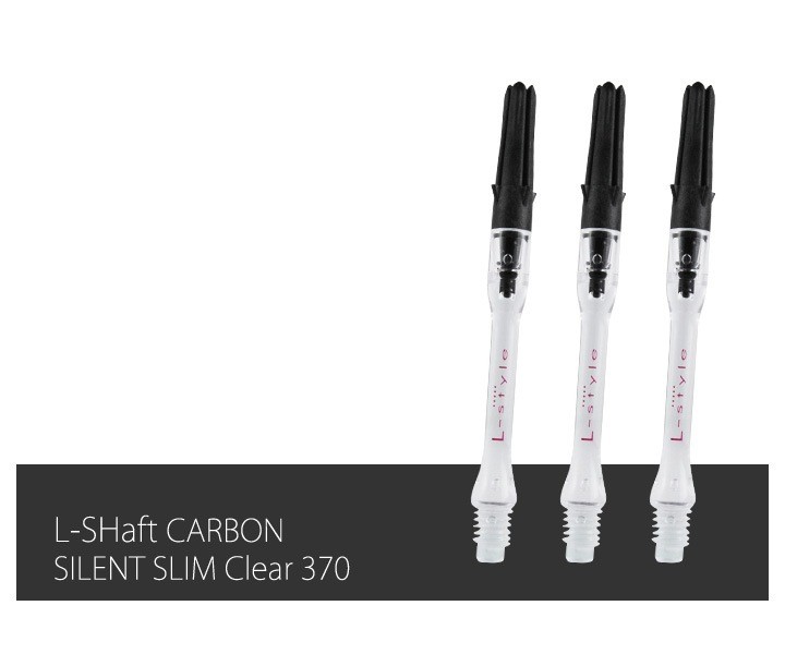 [L-Shaft] [Carbon] [Slim] [Clear] Silent Dart Shaft 370