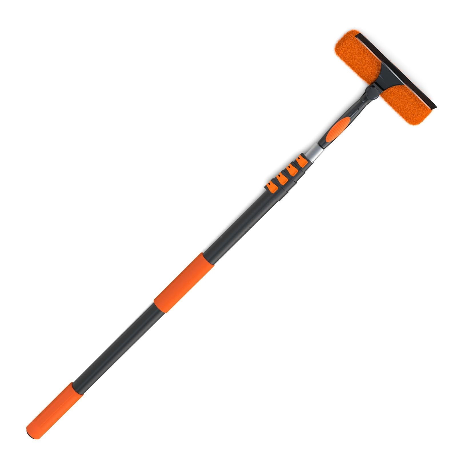LAANPOLE 26FT Window Squeegee with Extension Pole, 2-in-1 Squeegee for Window...