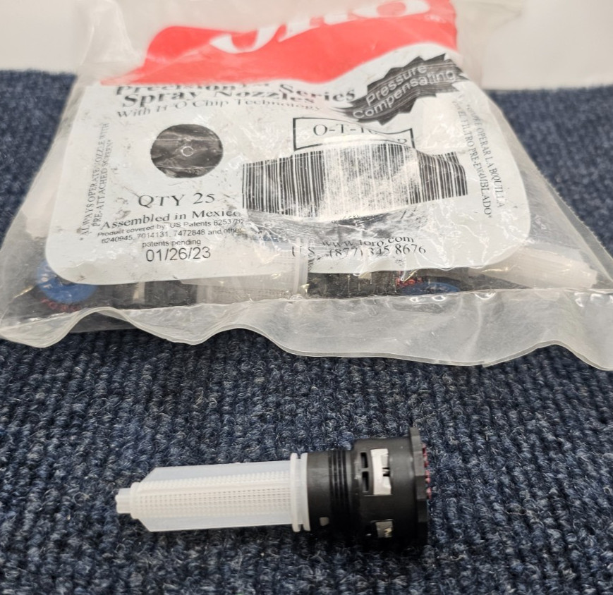 (QTY 25) Toro O-T-10-FP Precision Spray 10-F Nozzle, Male-Threaded